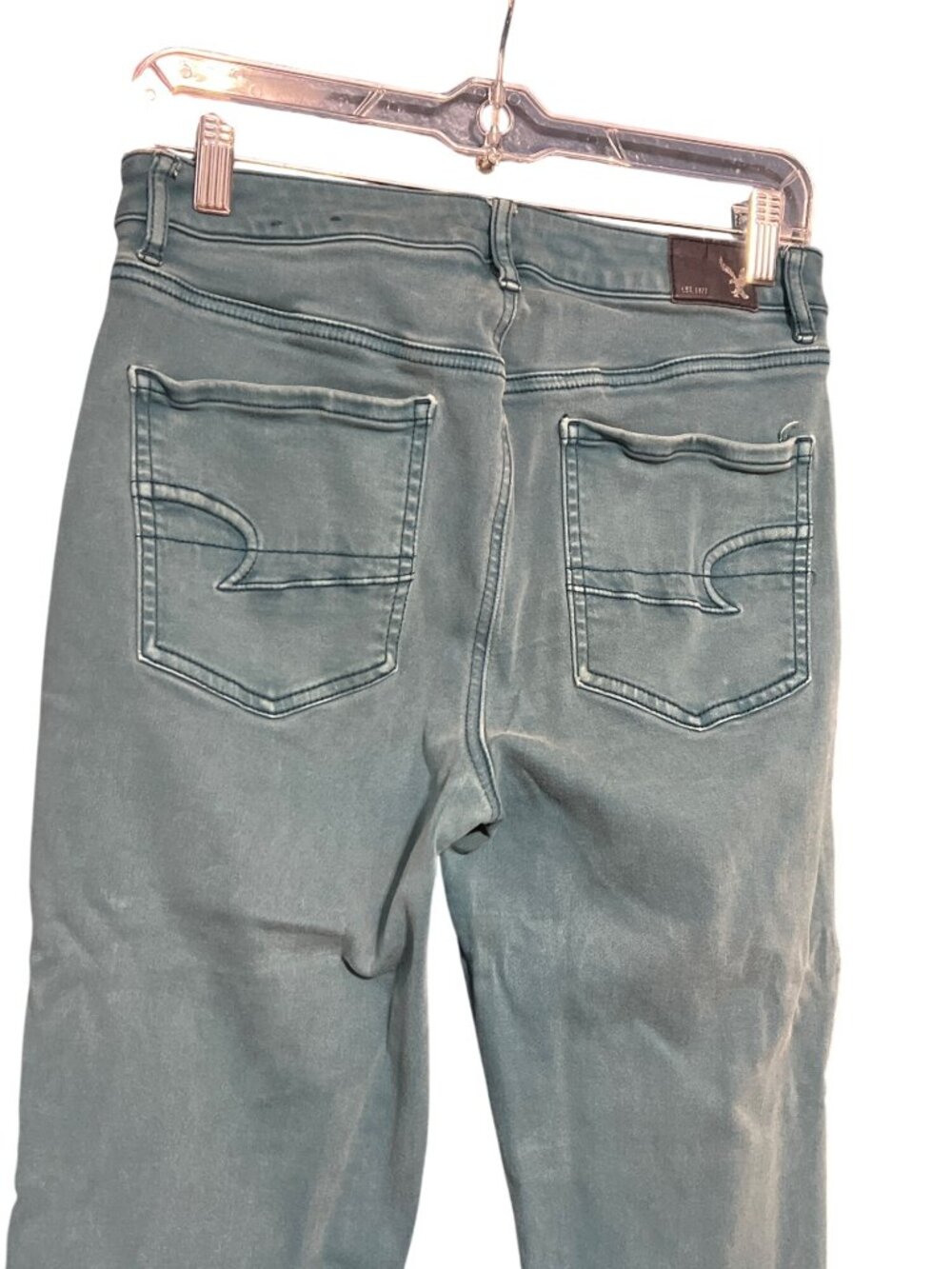 American Eagle Outfitters Sky High Jegging Teal - Picture 7 of 8